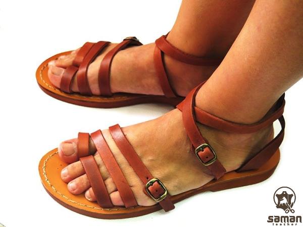 Faux leather sandals with heel strap | Reasonable price, great purchase