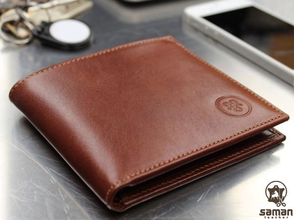 Buy leather wallet brown + great price with guaranteed quality