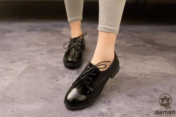 Black leather lace up shoes | Buy at a cheap price